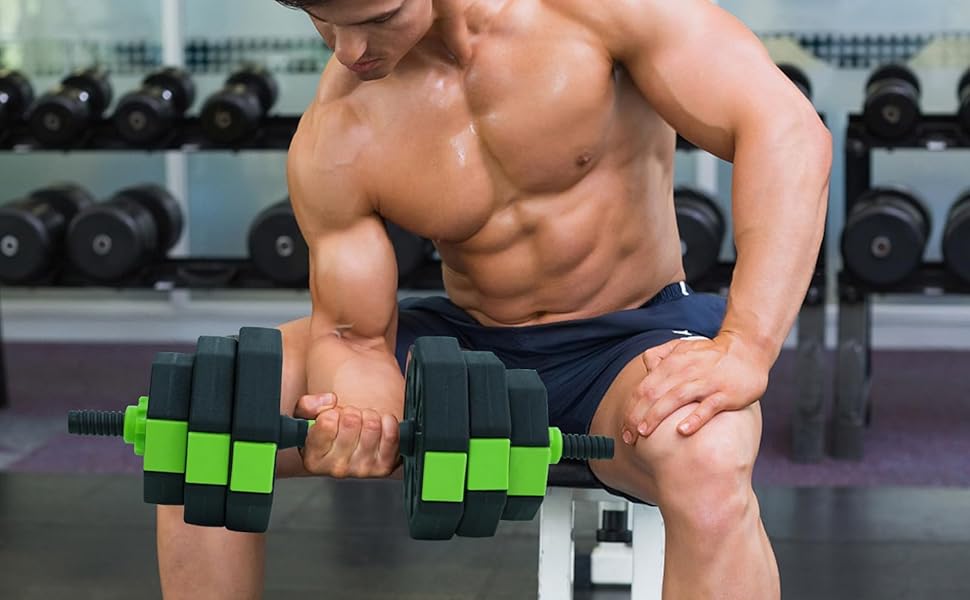 4 in 1 Adjustable Kettlebell and  Dumbbell Set.