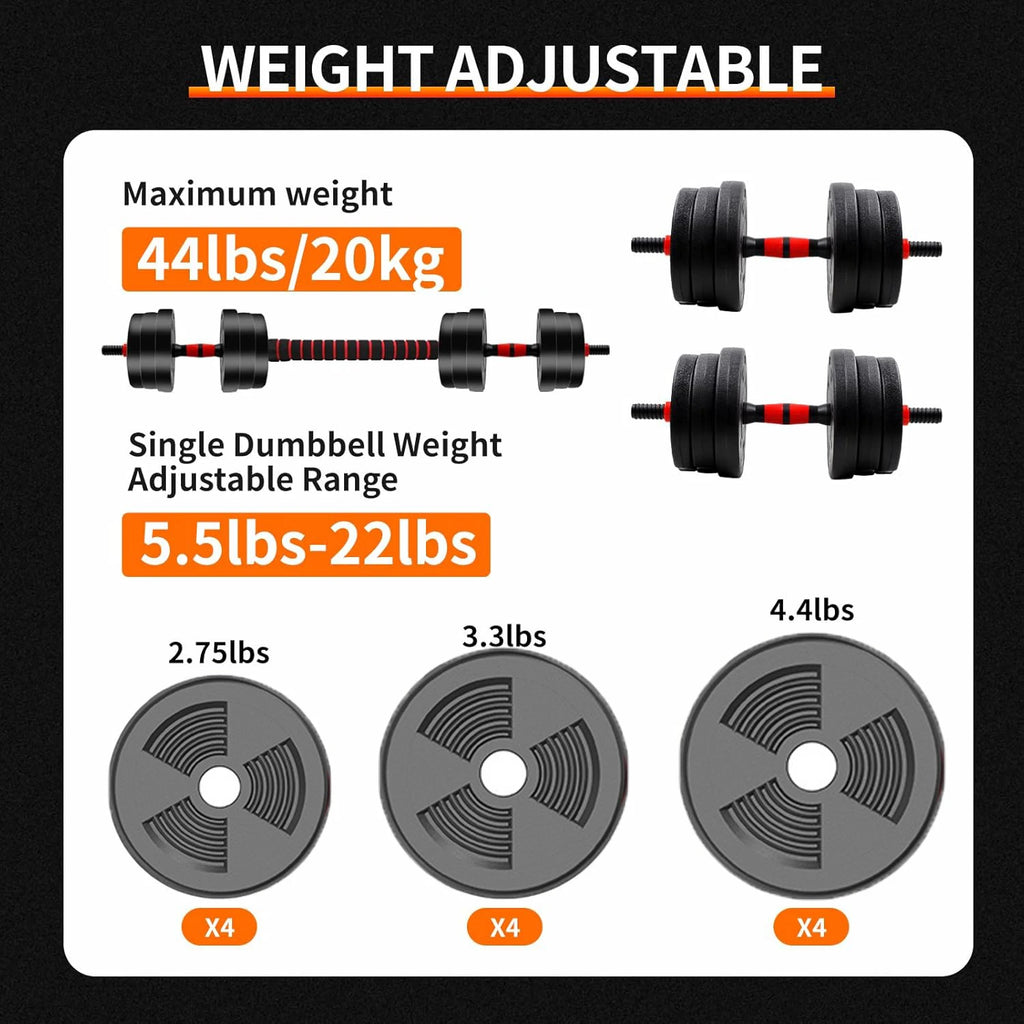 Versatile Adjustable Weight Plates Dumbbell