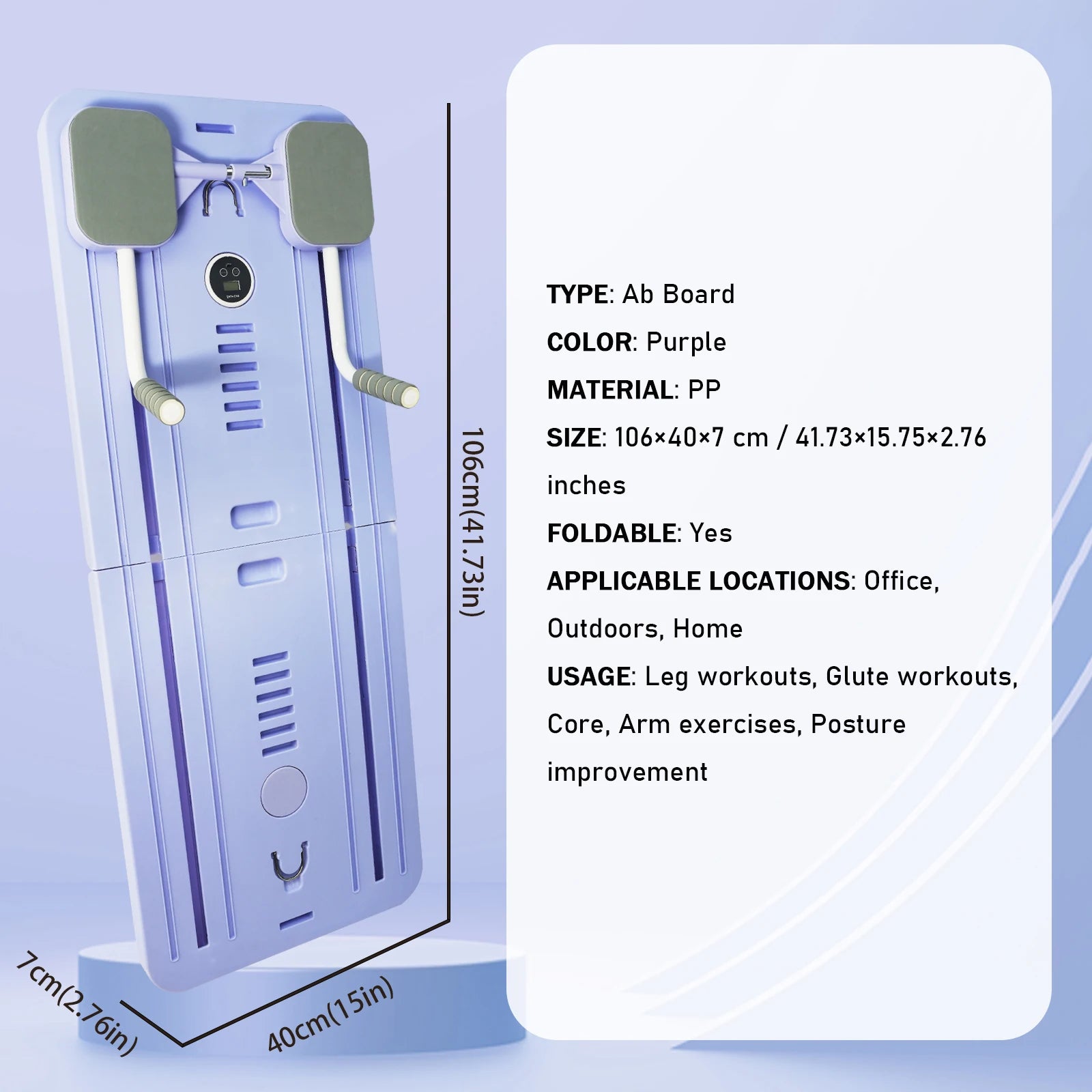 Home Workout Adjustable Pilates Board