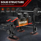 Weight Bench Set with Squat Rack.