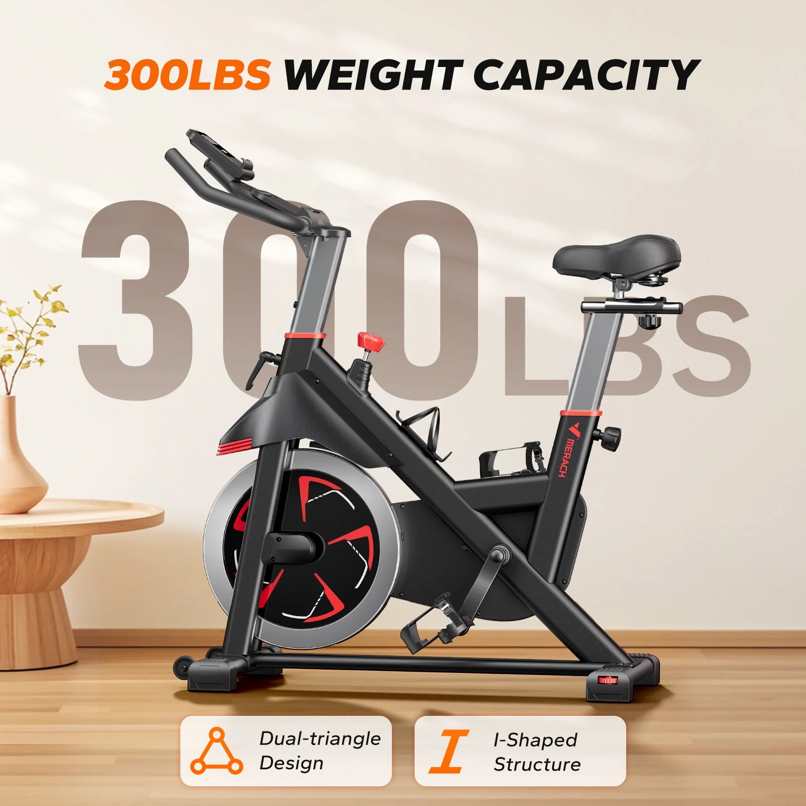 MERACH Magnetic Resistance Exercise Bike S38 Indoor Cycling