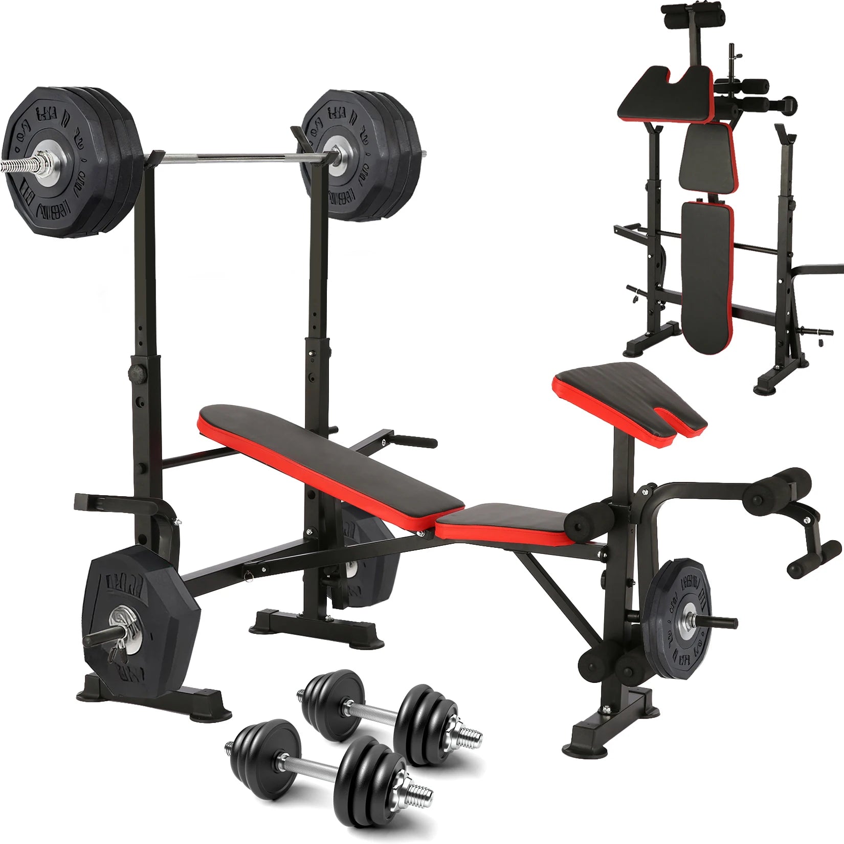 Weight Bench Set with Squat Rack.