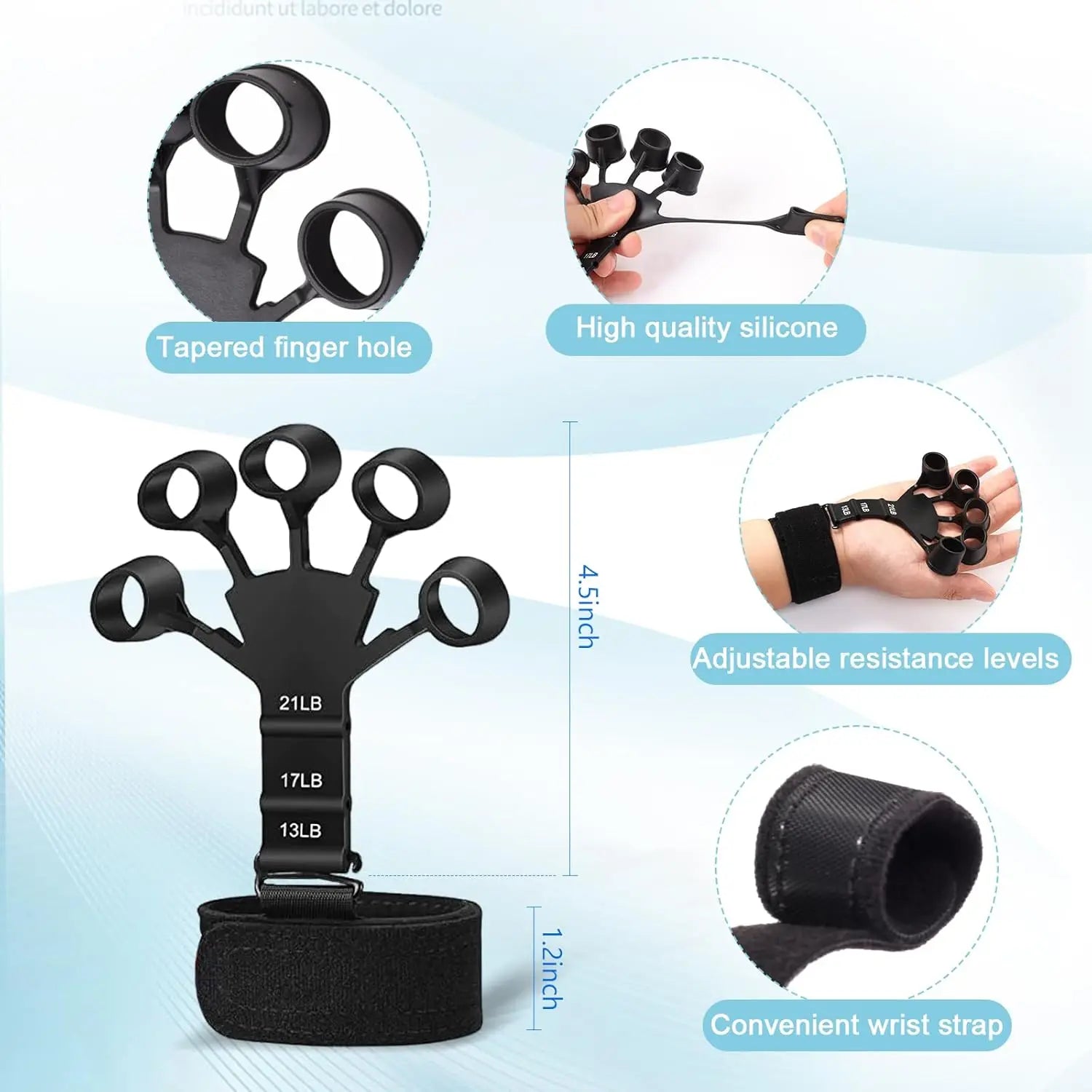 Adjustable Muscle Building Grip Trainer Kit