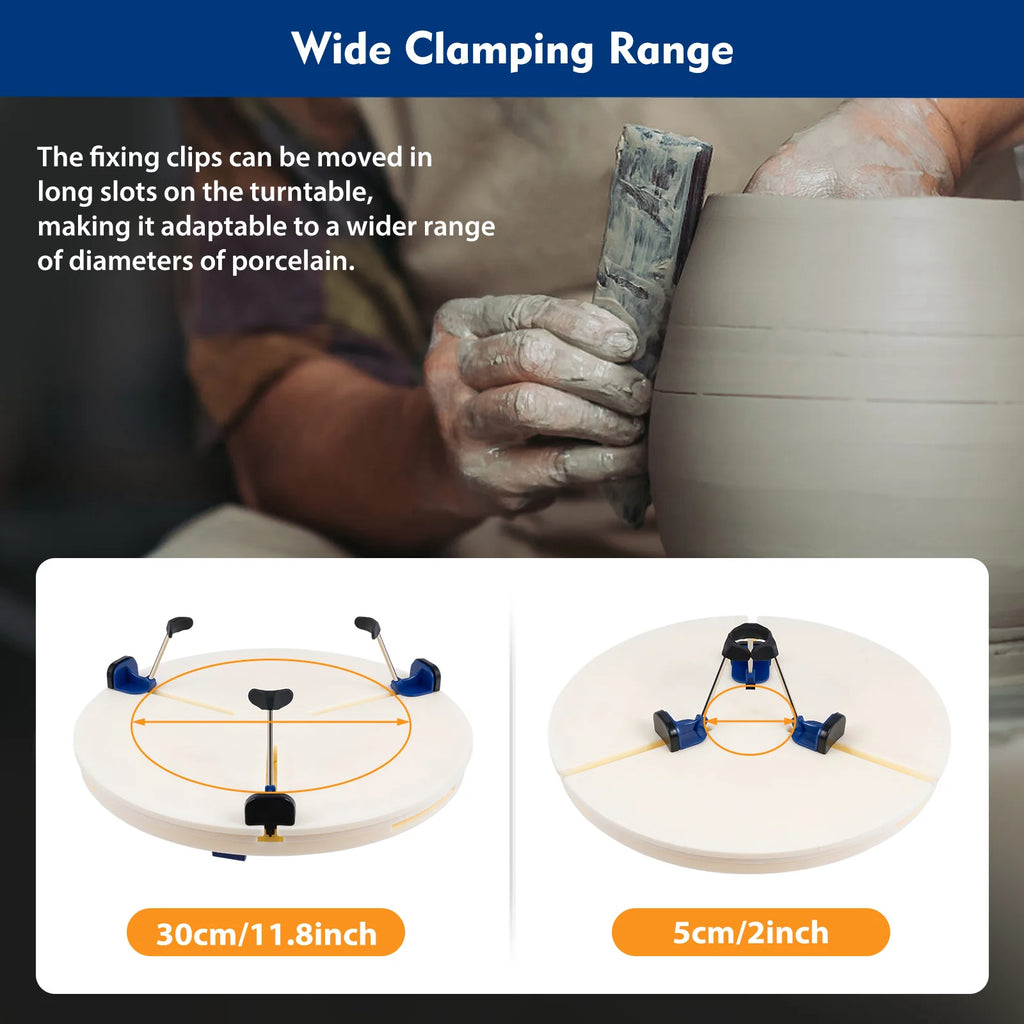 Pottery Turntable Clamp Portable Ceramic Pottery Machine