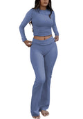 Women's Yoga Two-Piece Wide-Leg Activewear Set