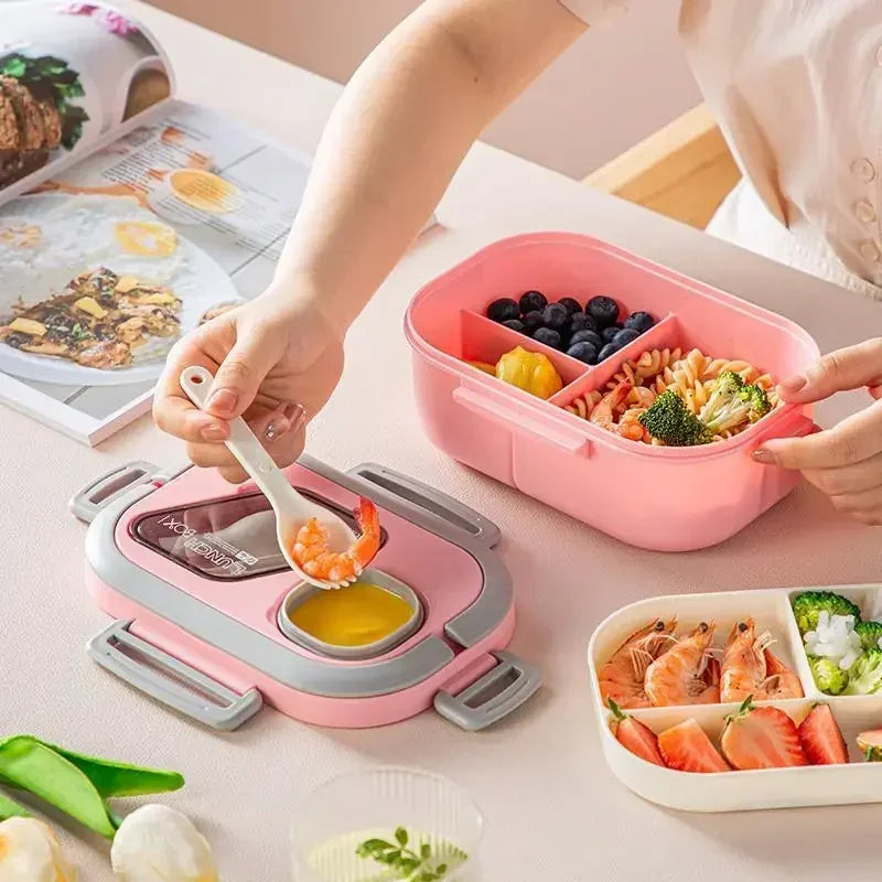 Portable  Bento Carrying Handle Lunch Box,
