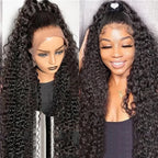 HD Lace Front Human Hair Wigs Deep Wave  Wig.