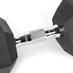 50 lb Rubber Hex Dumbbell Weight Set.
