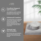 Meditation Cushion Set with Memory Foam
