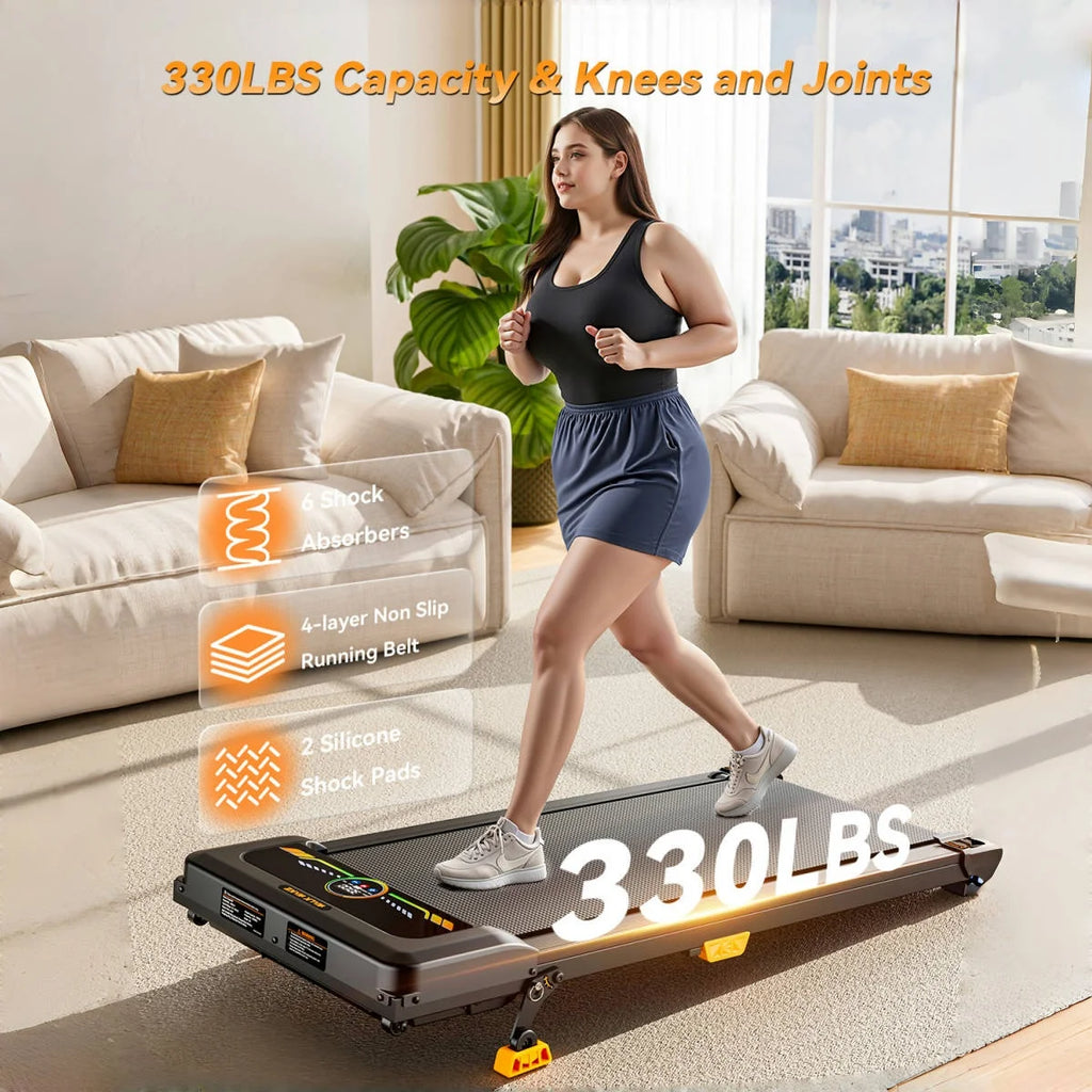 Portable Incline Walking Treadmill with LED Display & Remote Control.
