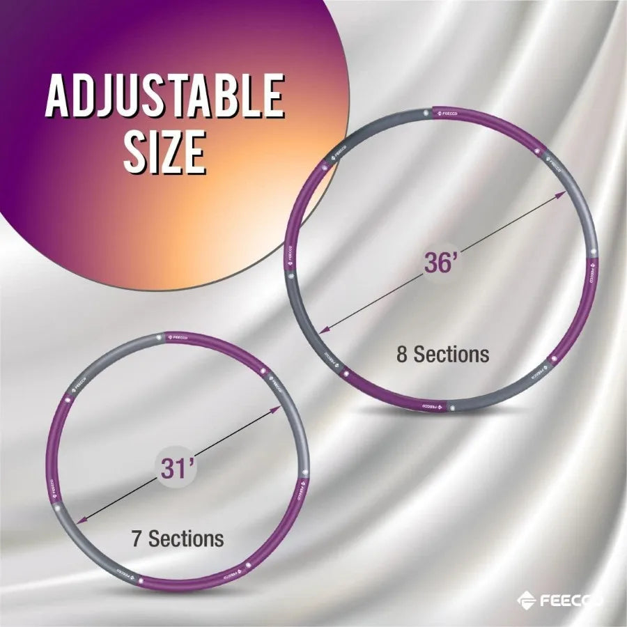 8 Detachable Weighted Fitness Hoop
