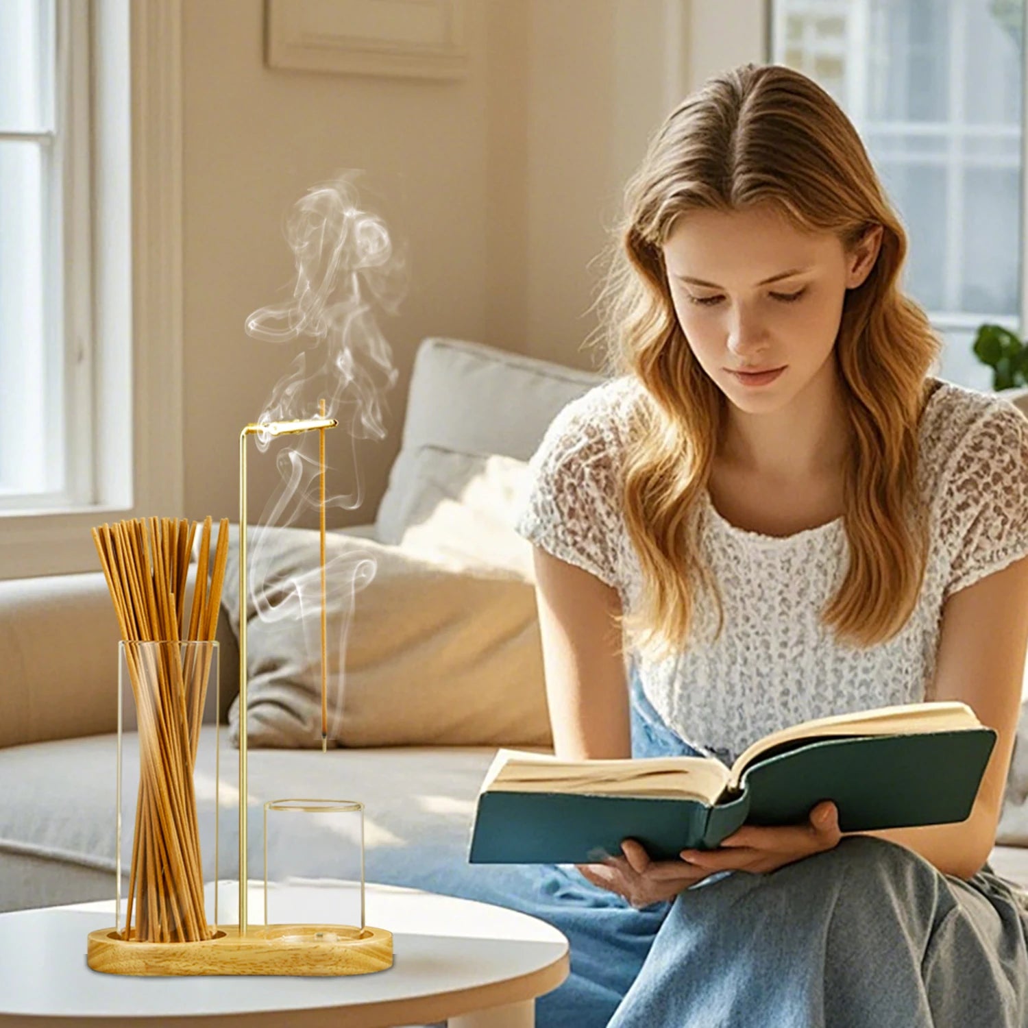 2 in 1 Incense Holder Anti-Ash Flying Incense Burner