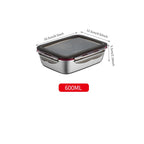 Stainless Steel Food Lunch Bento Box.
