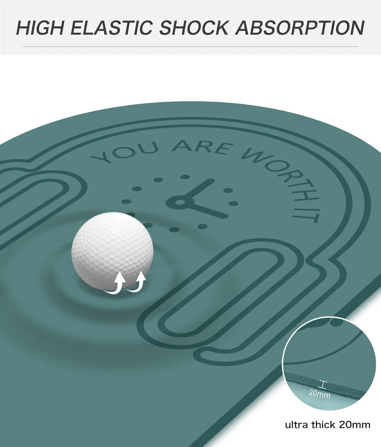 Jump Rope Mat with Carrying Bag & Rope