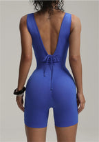 Women's one-piece fitness sports wear.
