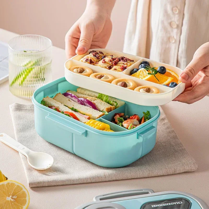 Portable  Bento Carrying Handle Lunch Box,
