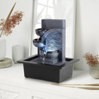 Indoor Waterfall Fountain with LED Light Decor