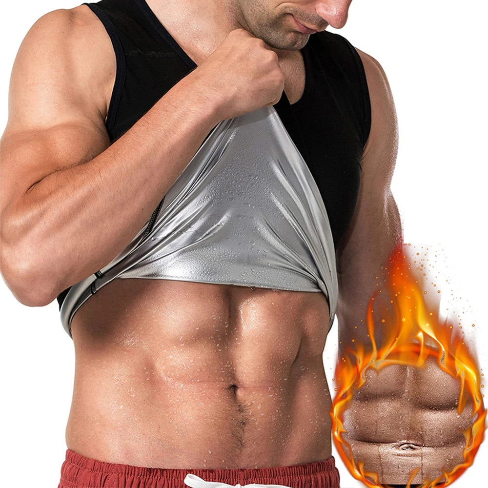 Sauna Sweat Suit Short Sleeve Compression T-Shirt.