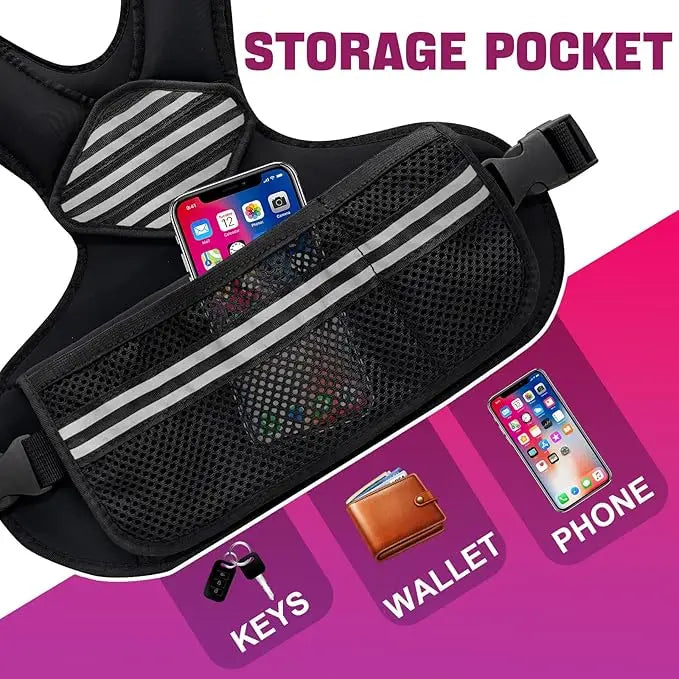 Adjustable Weighted Vest for Fitness.