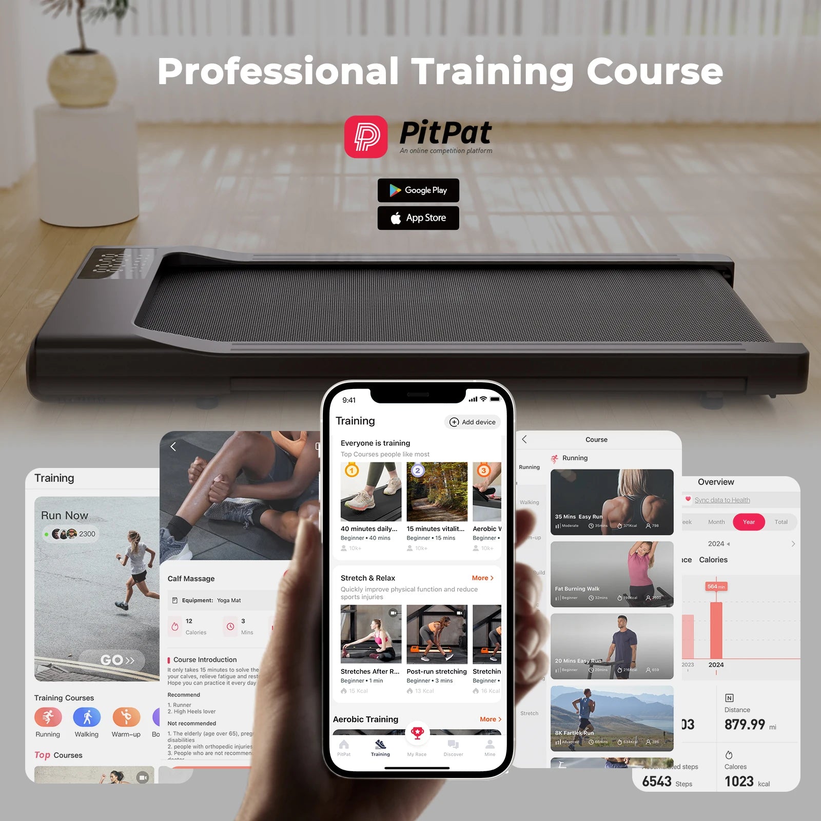 2in1 Led Remote Control Treadmills