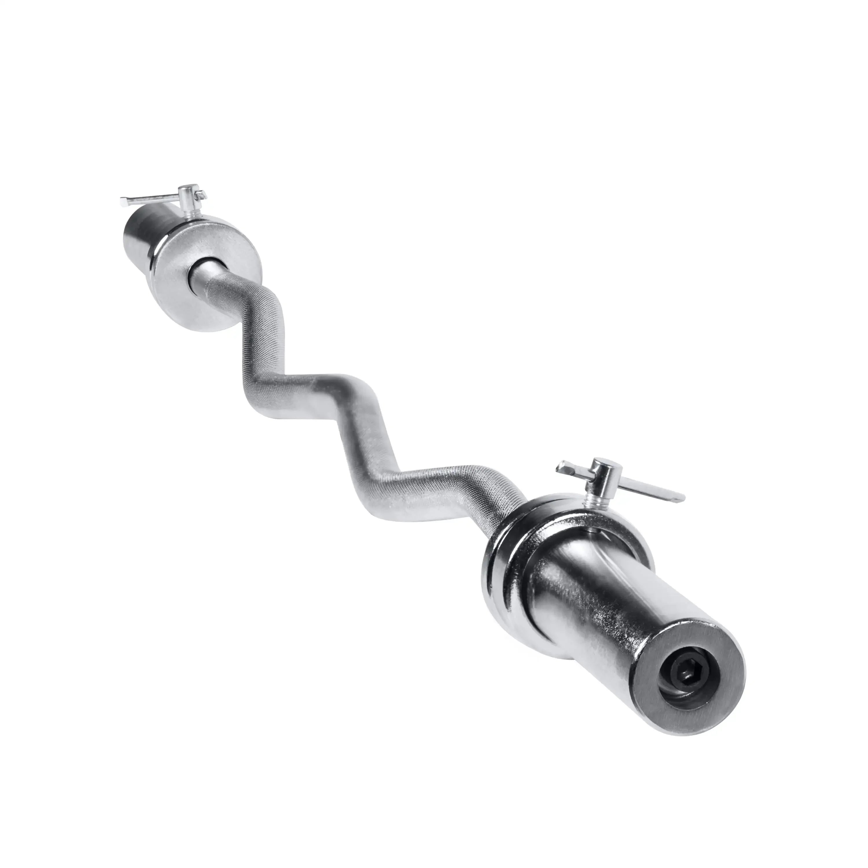 200lb Chrome Curl Bar with Collars