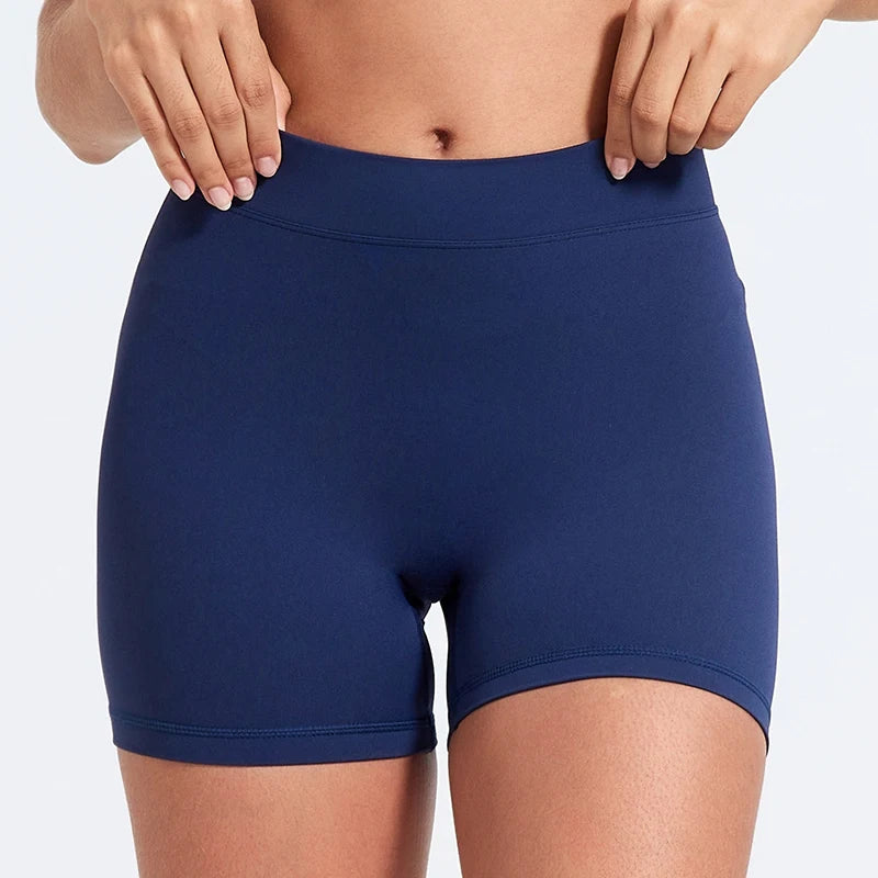 Sexy V-Back Shorts High Waisted Hip Lifting Yoga Shorts