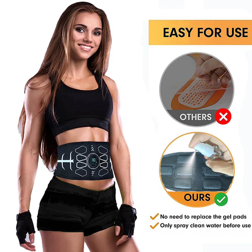Abdominal Toning Belt Muscle Toner EMS Muscle Stimulator
