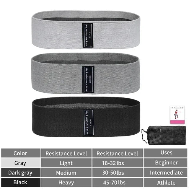 Glute Thigh Elastic Workout Bands.