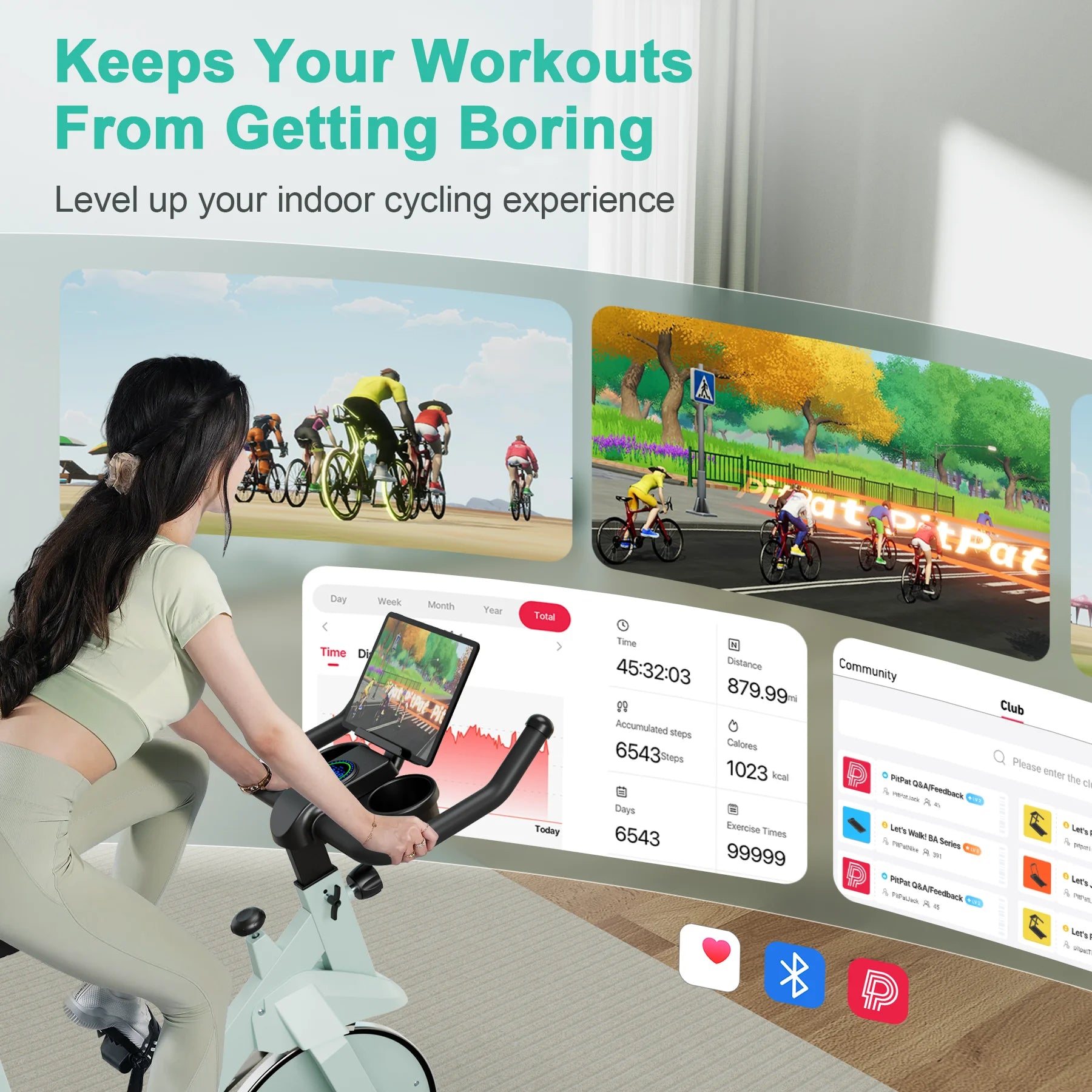 32-Level Magnetic Resistance Stationary Bike