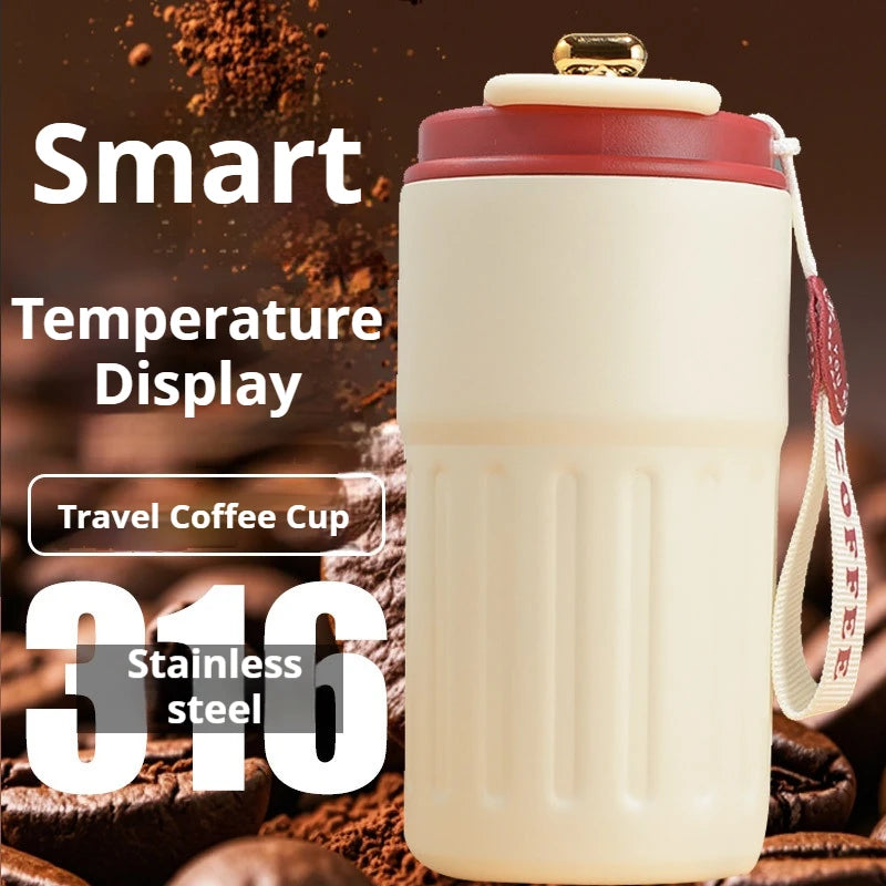 LED Temperature Display Vacuum Coffee Cup