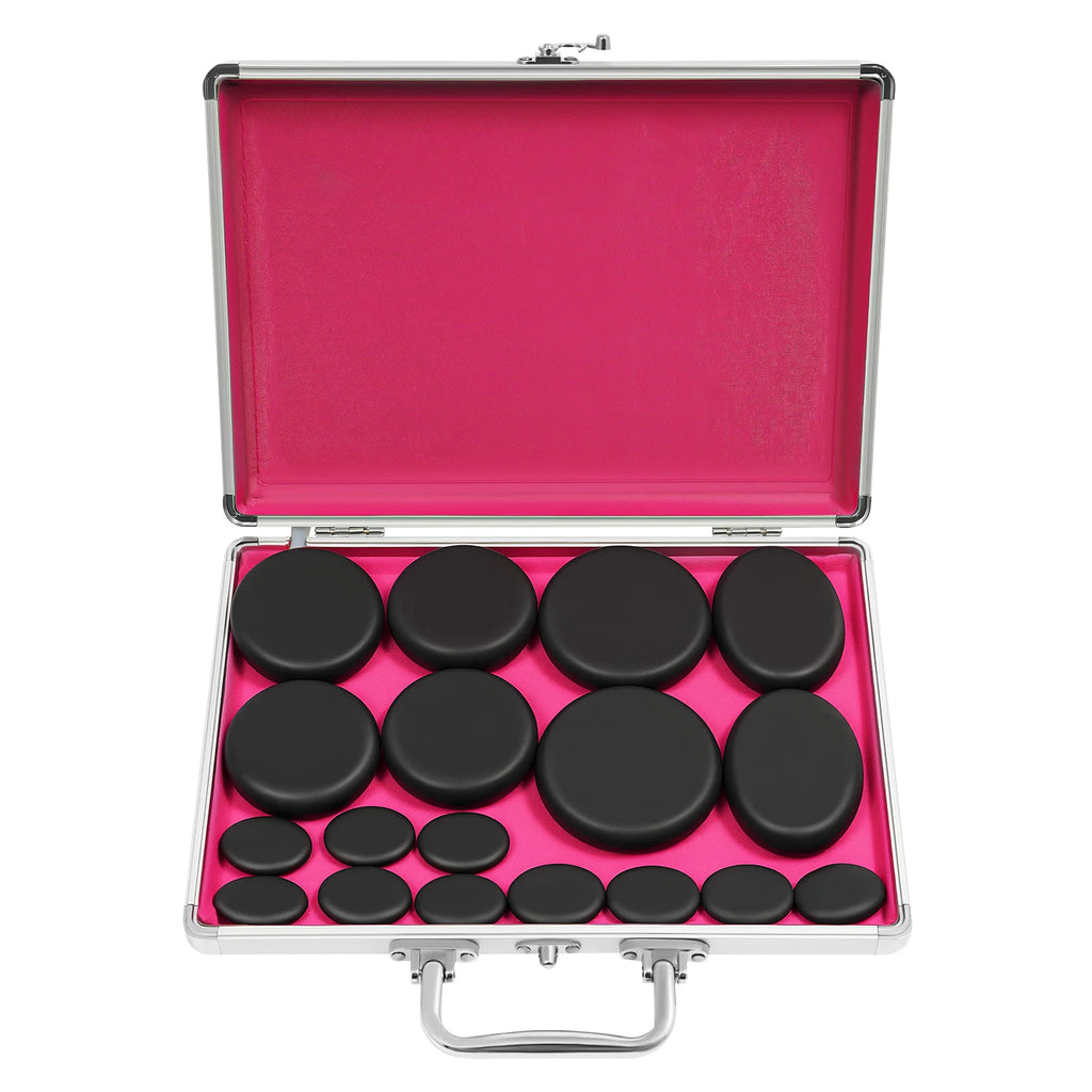 Professional Hot Stone Therapy Massage Kit with Heater