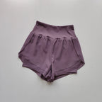 2 In 1 Quick-dry High Waist Fitness Shorts.