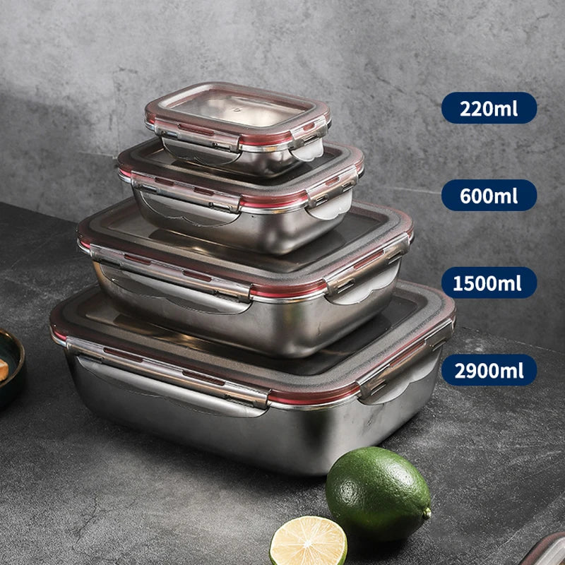 Stainless Steel Food Lunch Bento Box.