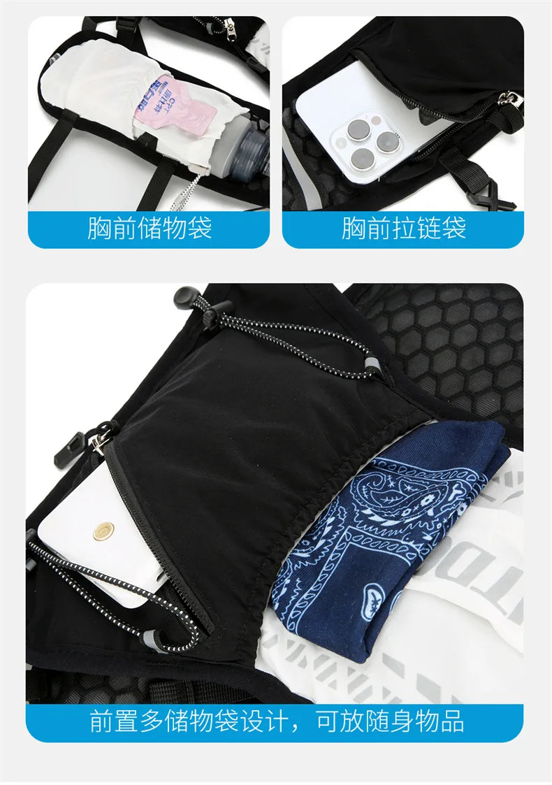 Lightweight Running Hydration Vest for Outdoor Sports.