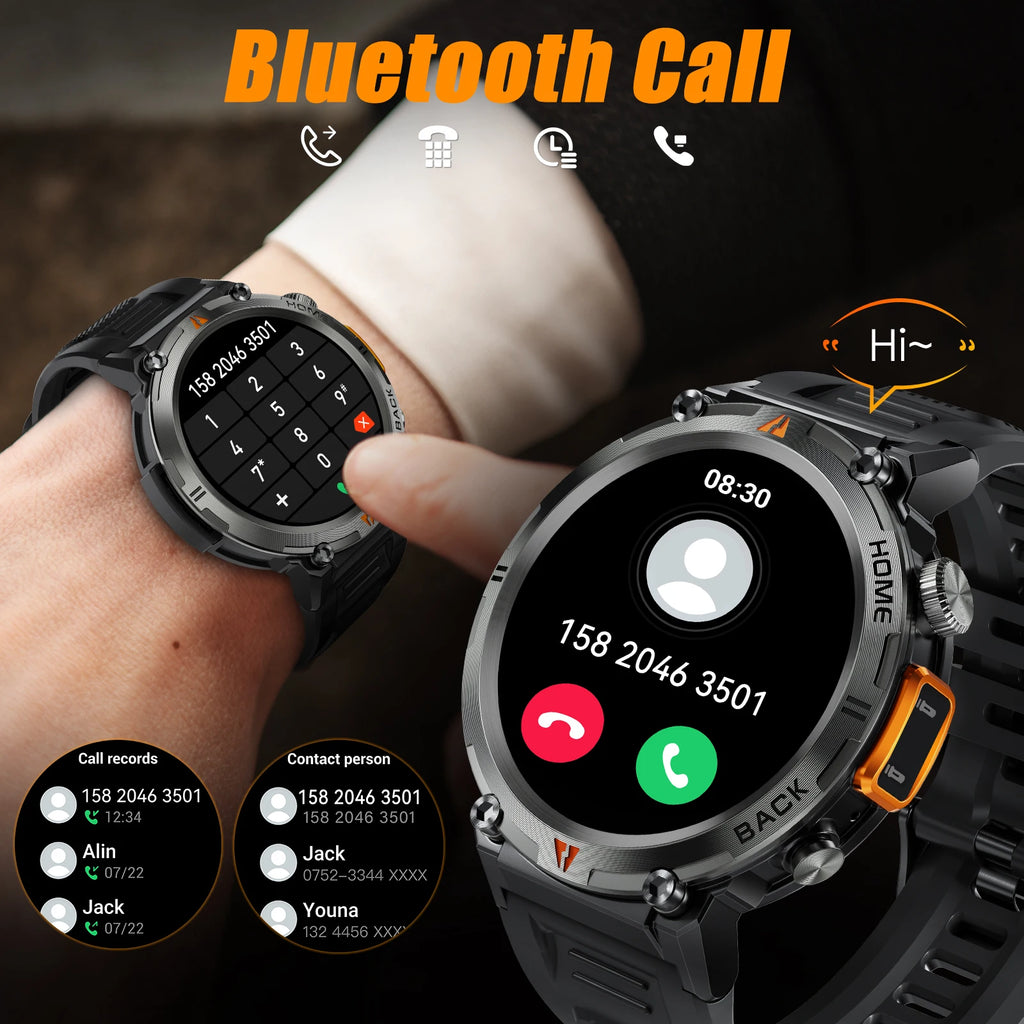 Bluetooth smartwatch Full Touch Screen Health Monitor