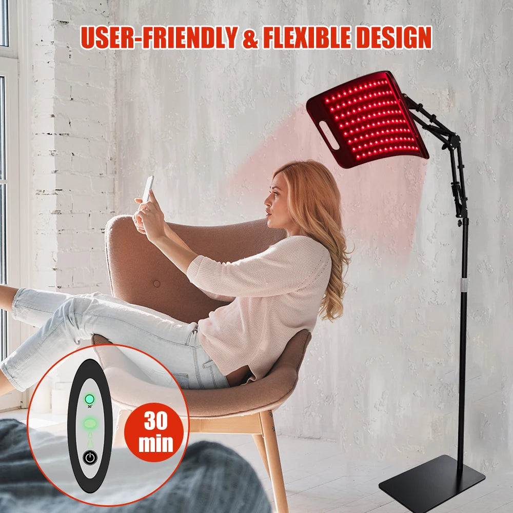 Red Light Adjustable Stand Lamp For Body Repair