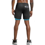 Men Sportswear 2 In 1 Double-deck Training Shorts