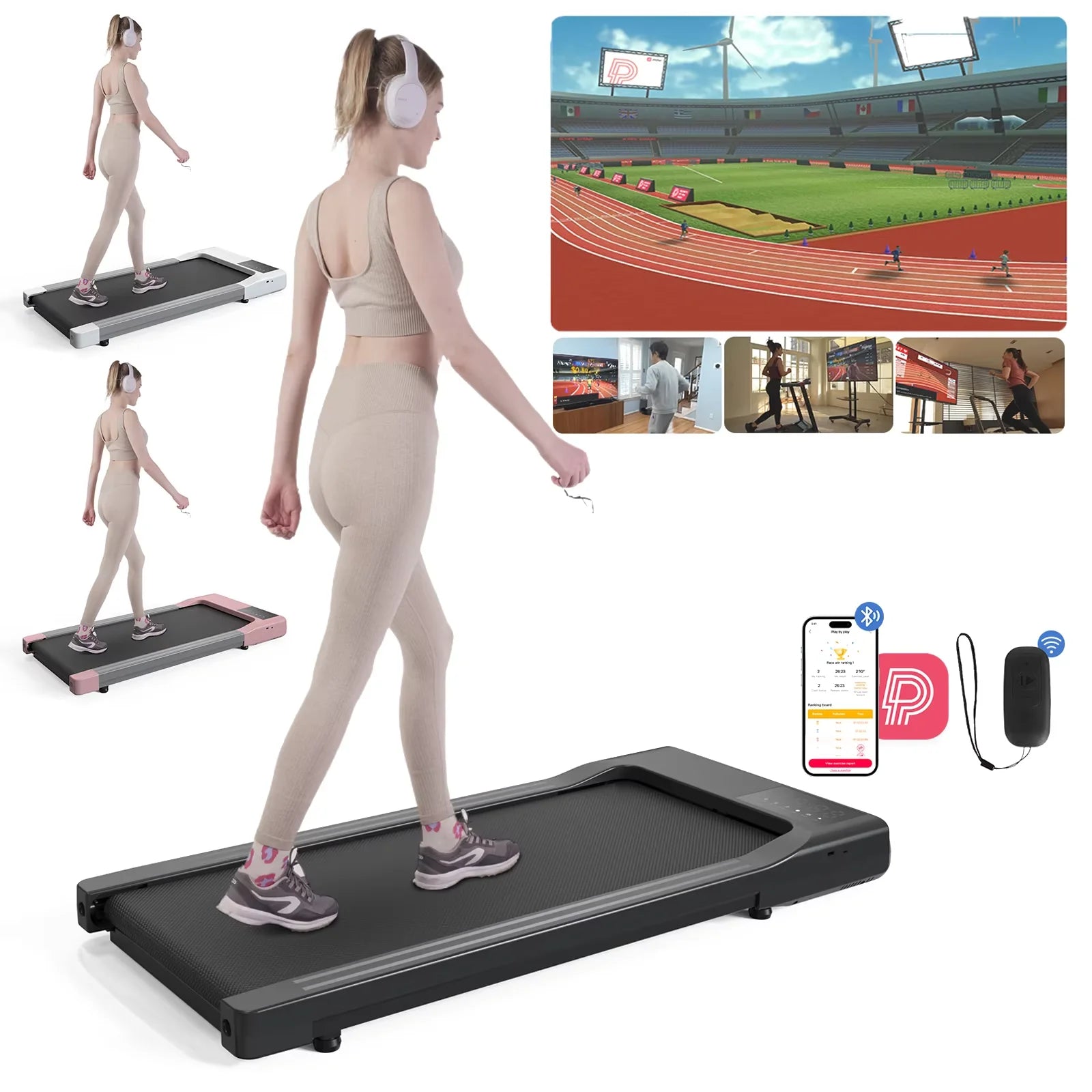 2in1 Led Remote Control Treadmills