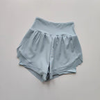 2 In 1 Quick-dry High Waist Fitness Shorts.