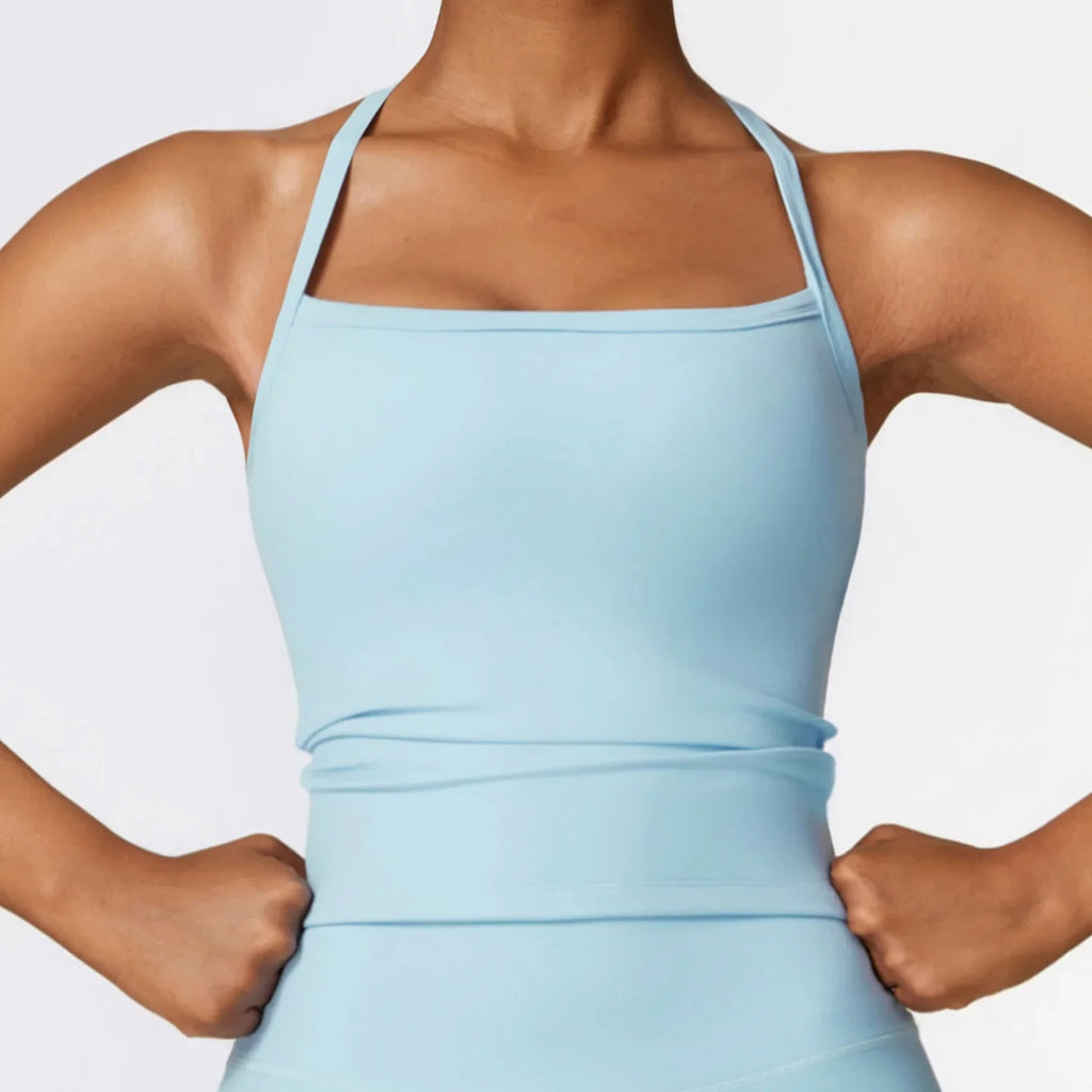 Cross Back Yoga fitness Sports Bra.