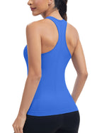 Seamless Workout Tank Tops with Built-in Bra.