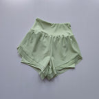 2 In 1 Quick-dry High Waist Fitness Shorts.