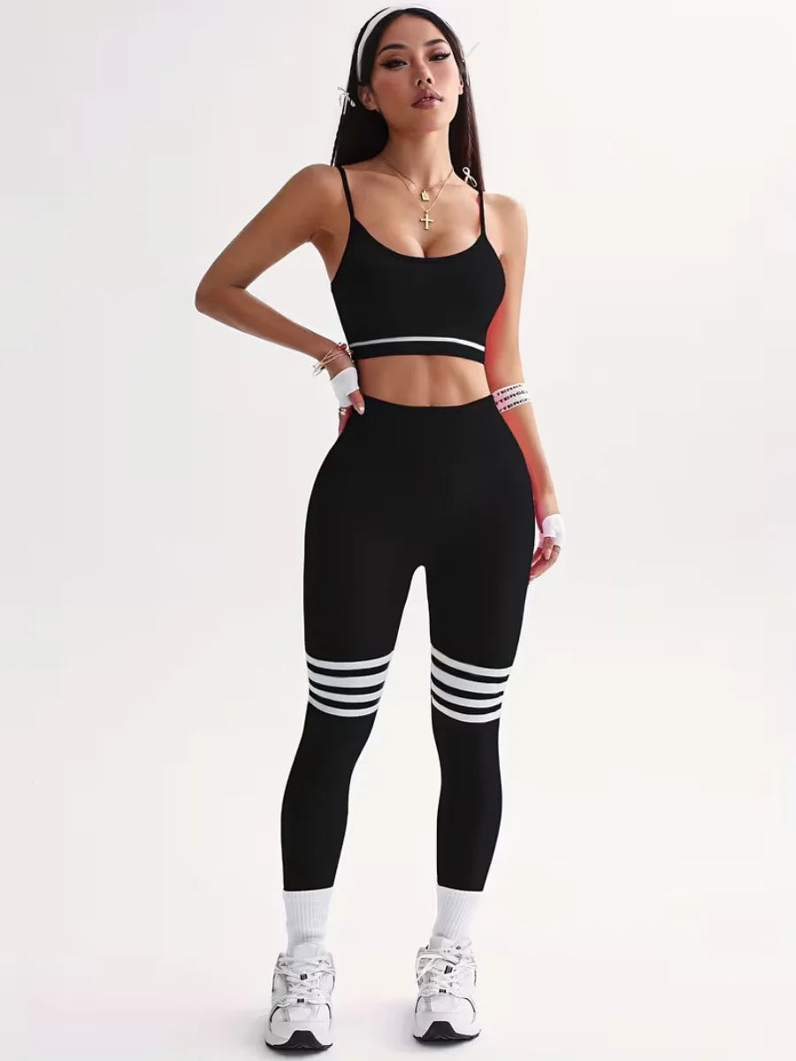 3-Piece Women's Striped Tracksuit