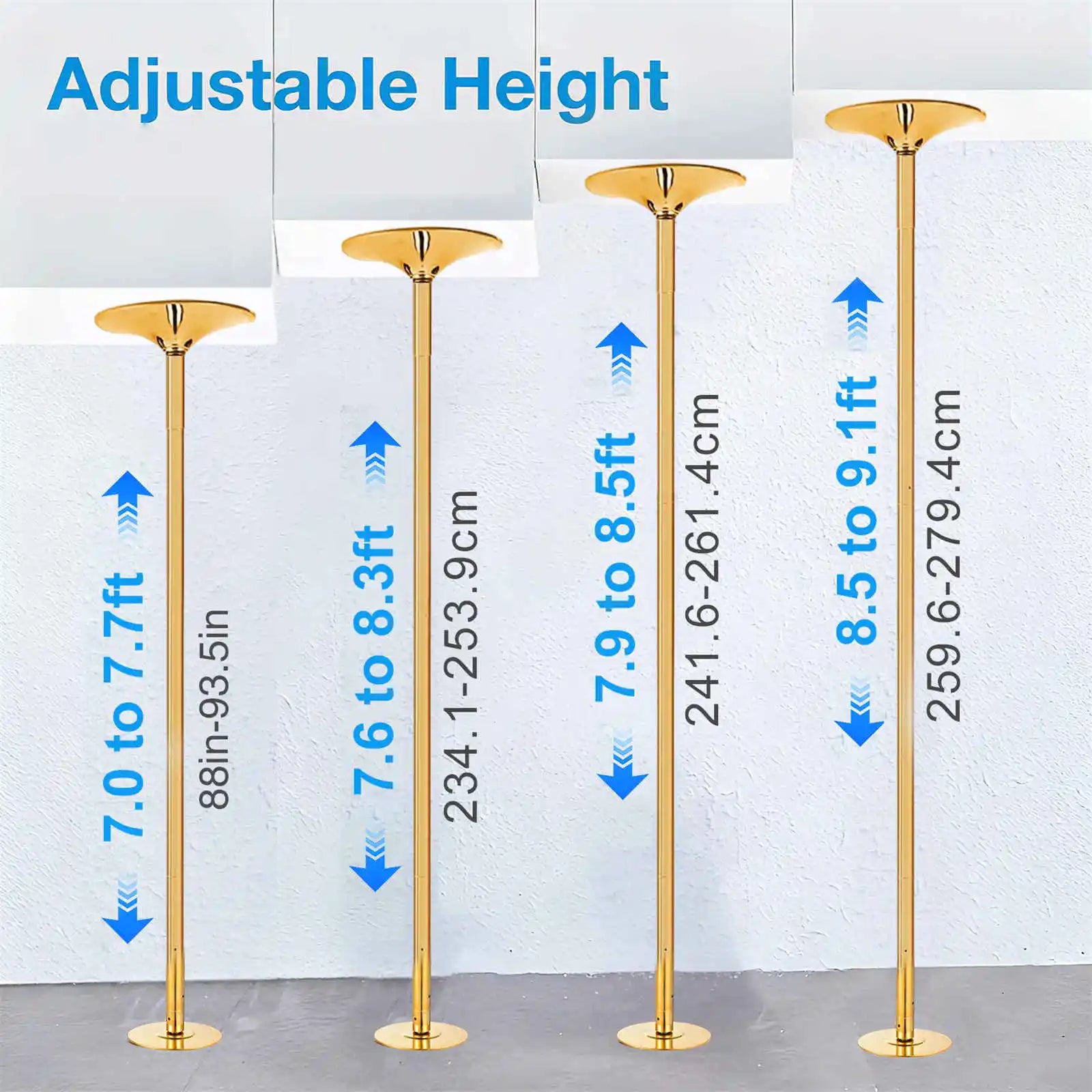 Heavy-Duty Adjustable Dance Pole