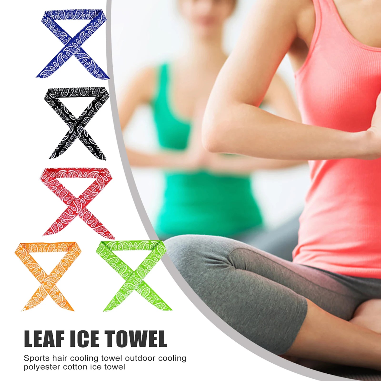 5 Pcs Outdoor Sports Headband Cool Scarf Neck Wrap