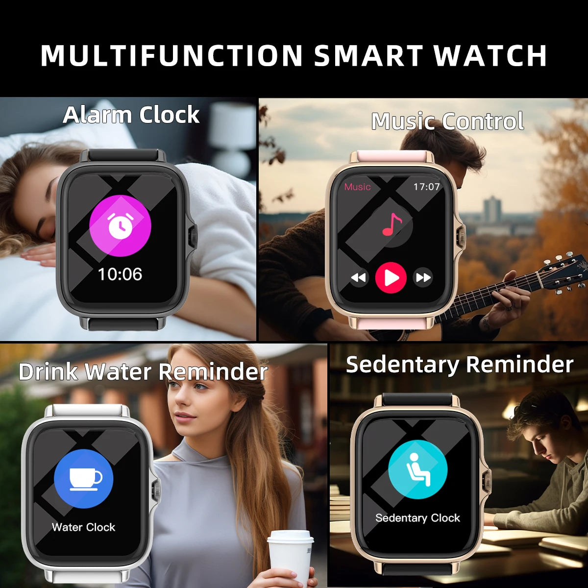 'Smart Watch with Alerts For iPhone Android.