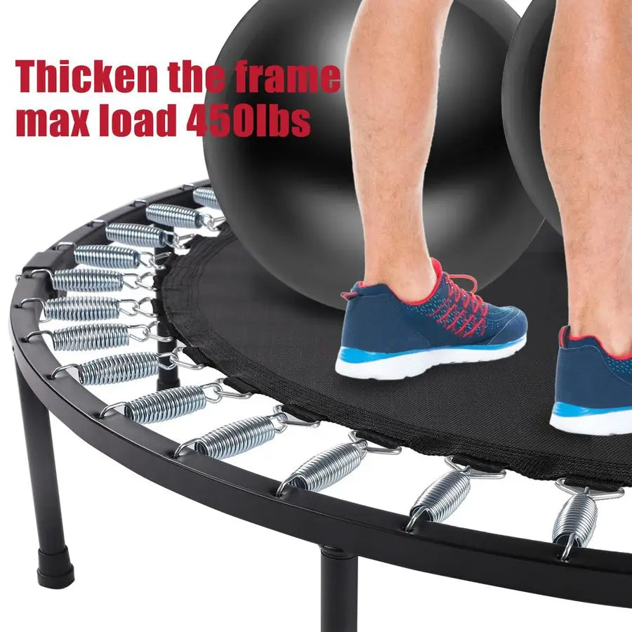 Foldable Adult Trampoline for Adults, 450lbs Capacity