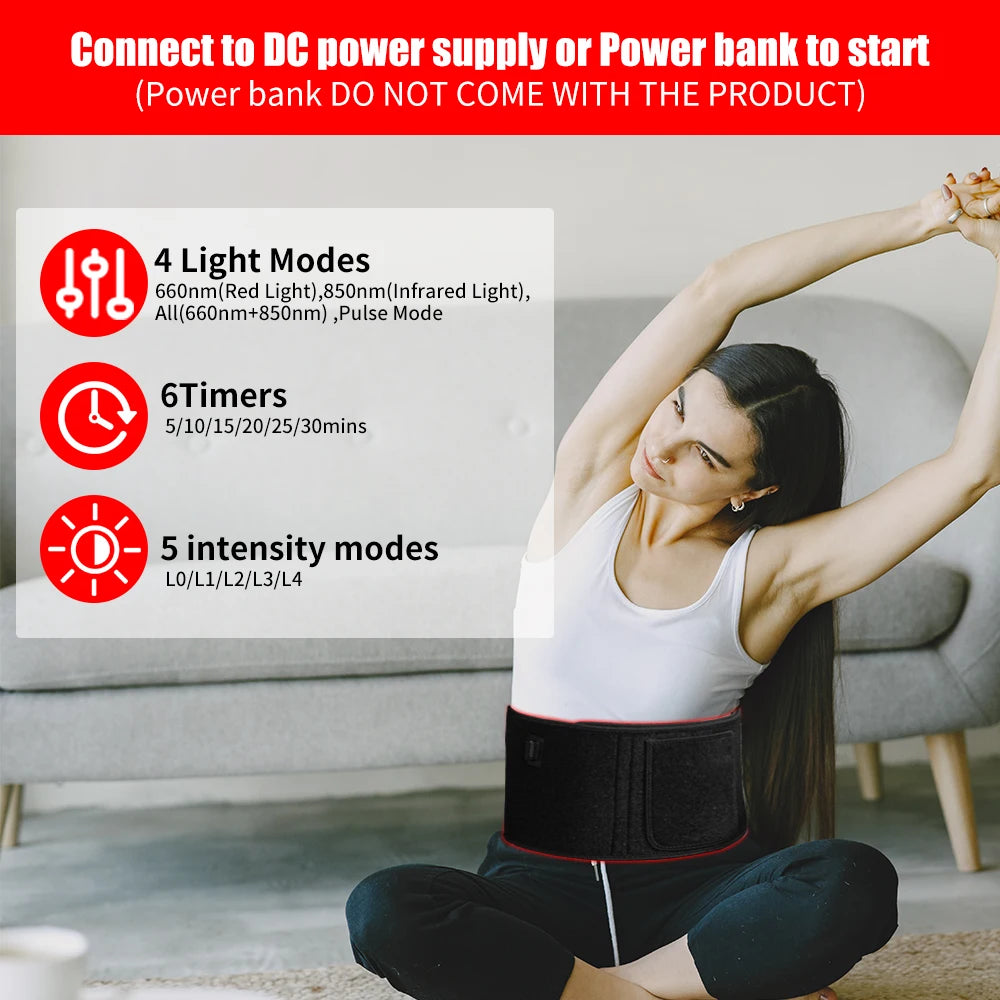 Red Light infrared  Body Therapy Belt