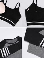 3-Piece Women's Striped Tracksuit