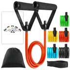 Tube Resistance Bands Set with Handles for Home Gym Workouts